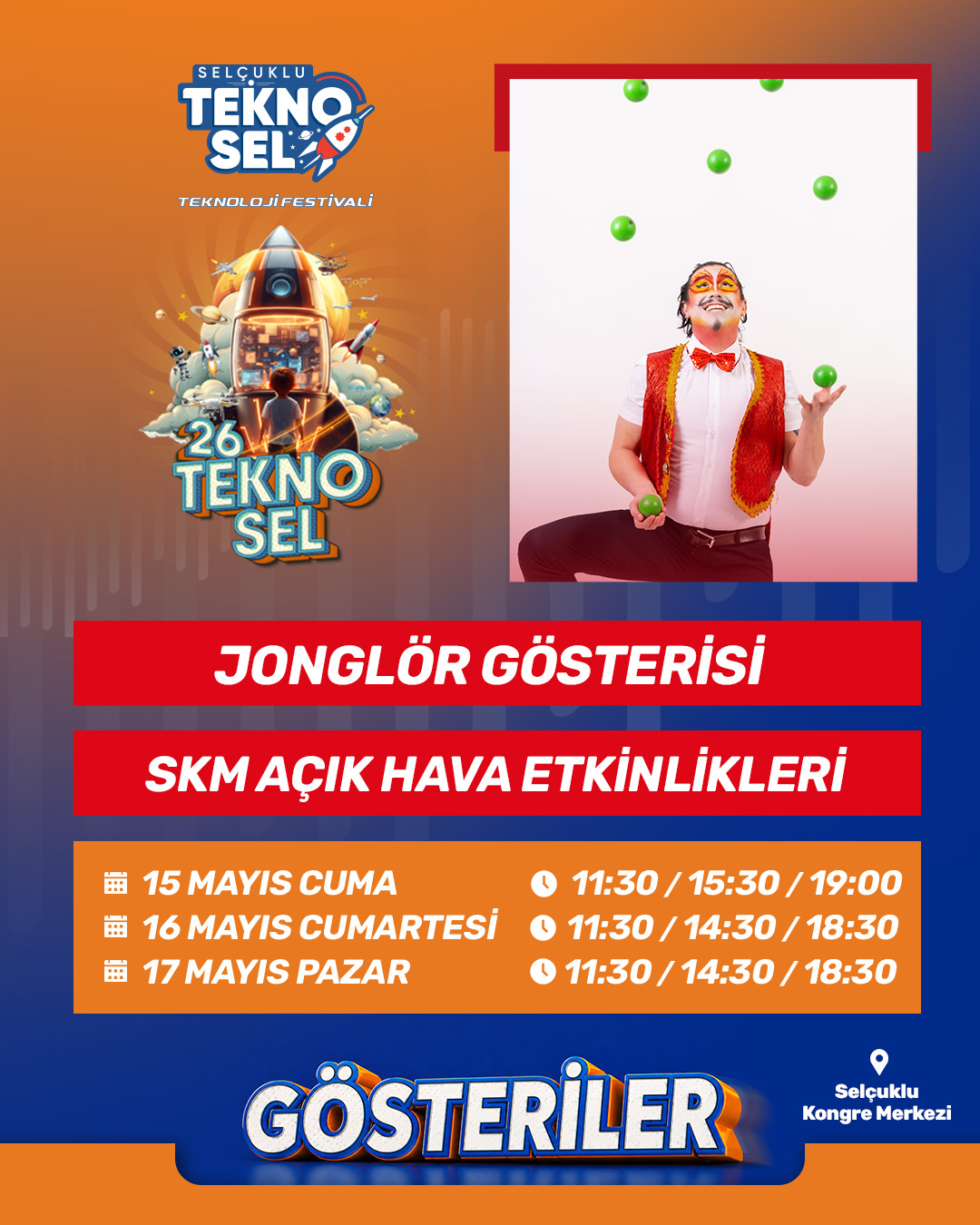 Jonglör Gösterisi - SKM Açık Hava